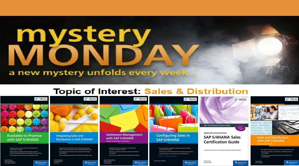 Mystery Monday - Sales & Distribution